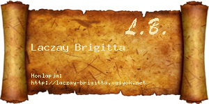 Laczay Brigitta névjegykártya